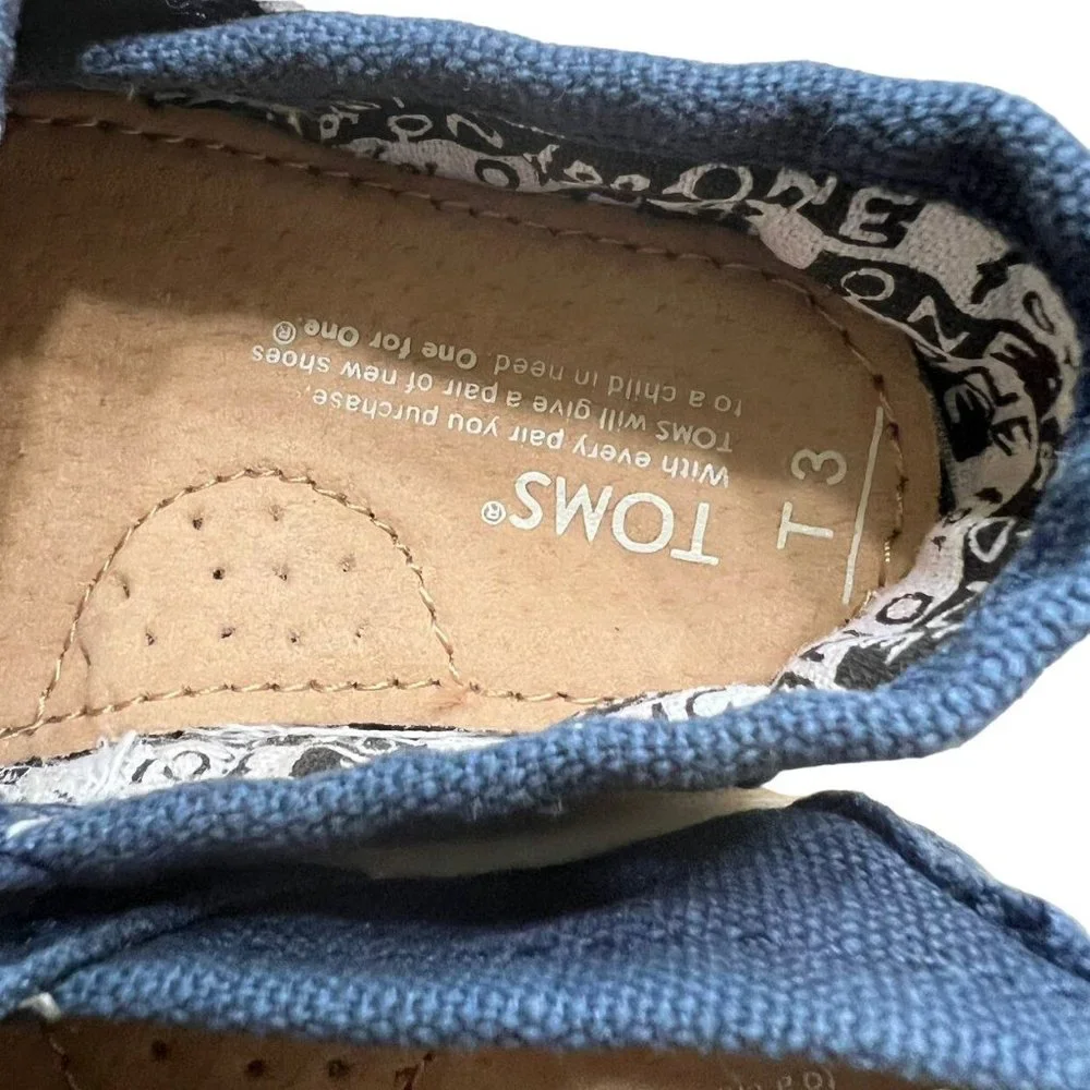 Toms T3 Navy Blue Toddler Shoes